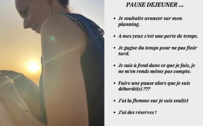 JE NE PRENDS PAS DE VRAIE PAUSE DEJEUNER