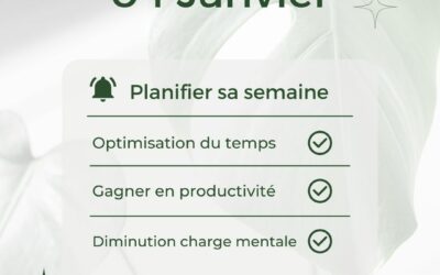 04.01 PLANIFIER SA SEMAINE