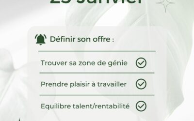 25.01 DÉFINIR SON OFFRE