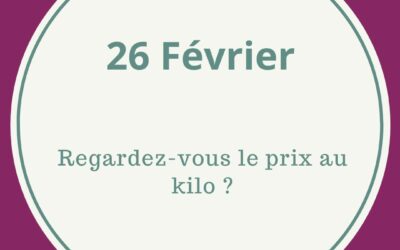 26.01 LE PRIX AU KILO