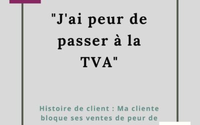 J’AI PEUR DE PASSER A LA TVA