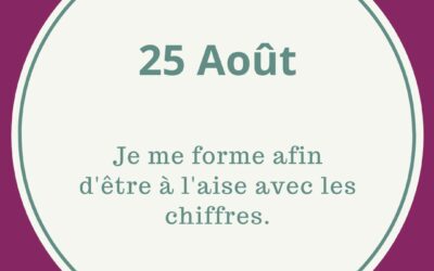 25.08 JE ME FORME AUX CHIFFRES CLES